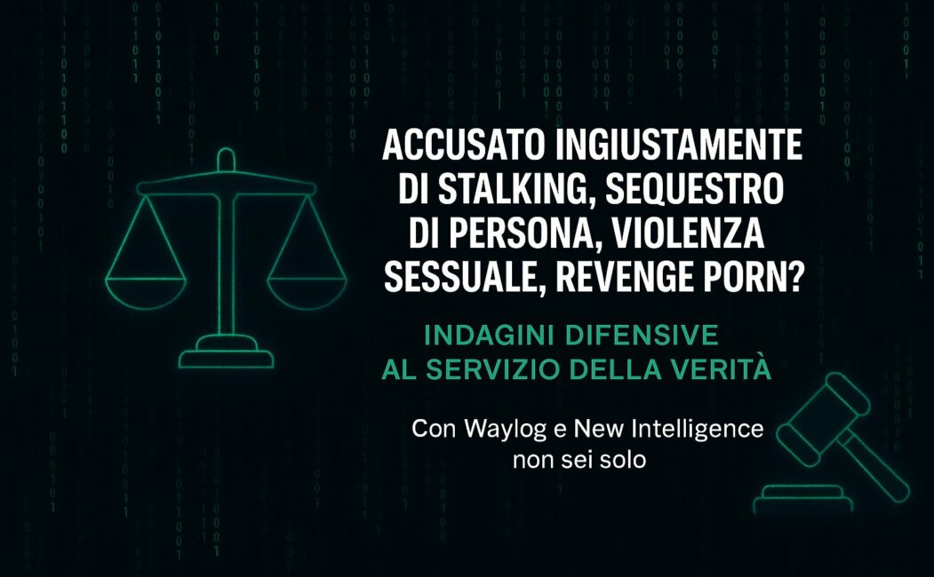 Codice Rosso? No, solo bugie: indagato per stalking, sequestro di persona, violenza sessuale e revenge porn. Assolto grazie alle indagini Waylog – New Intelligence cover