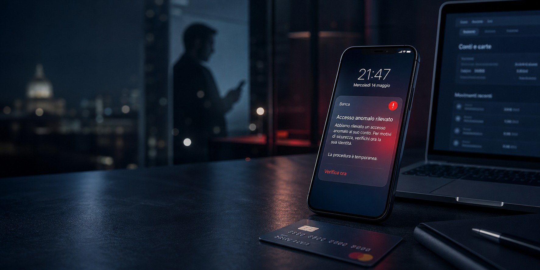 Phishing e truffe bancarie: come riconoscerle, reagire e conservare le prove cover